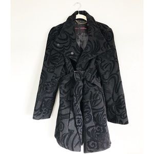 Betsey Johnson black dress coat